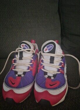 Nike Air Max 98 Raptors Psychic Purple Red Running Shoe Size 6 US